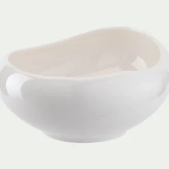 alinea Plat De Service Et Saladier*Coupe en porcelaine L23cm - Blanc