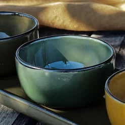 alinea Vaisselle Petit Déjeuner|Coupelle*Coupelle apéritive en grès D8,5cm - avocado Vert