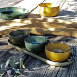 alinea Vaisselle Petit Déjeuner|Coupelle*Coupelle apéritive en grès D8,5cm - avocado Vert