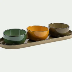 alinea Vaisselle Petit Déjeuner|Coupelle*Coupelle apéritive en grès D8,5cm - avocado Vert