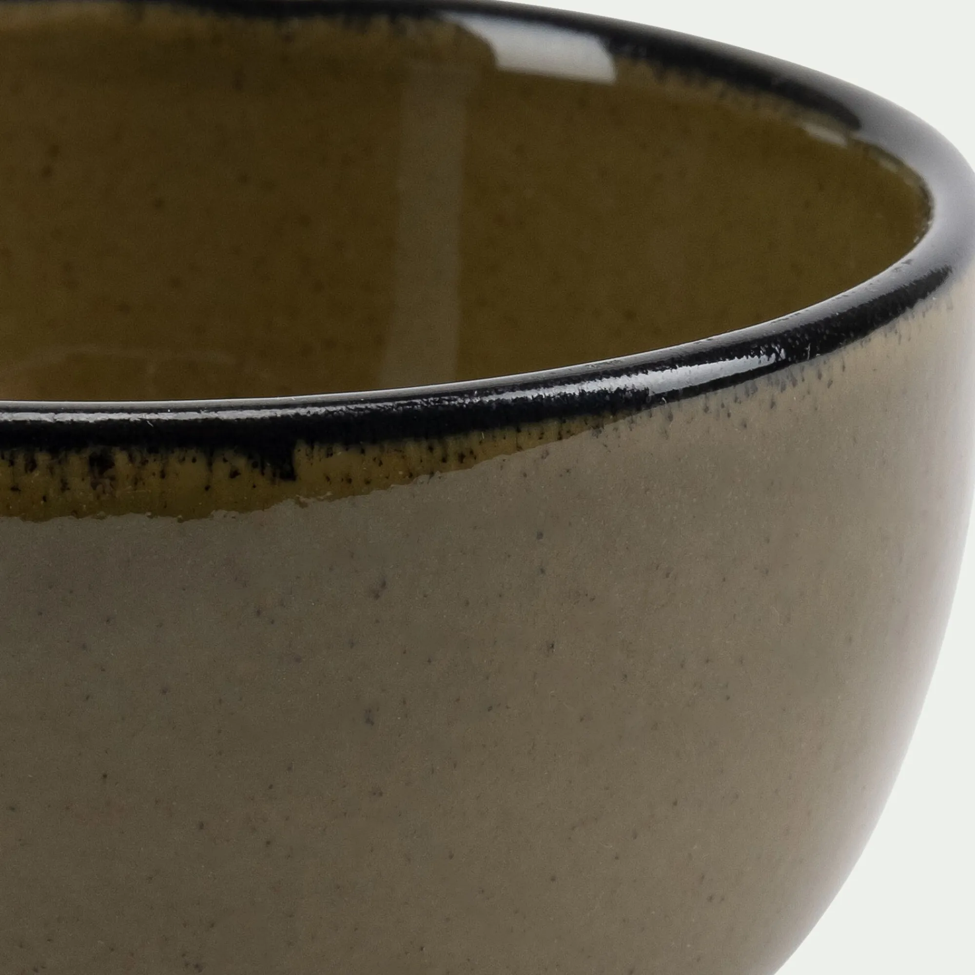 alinea Vaisselle Petit Déjeuner|Coupelle*Coupelle apéritive en grès D8,5cm - mousse Vert