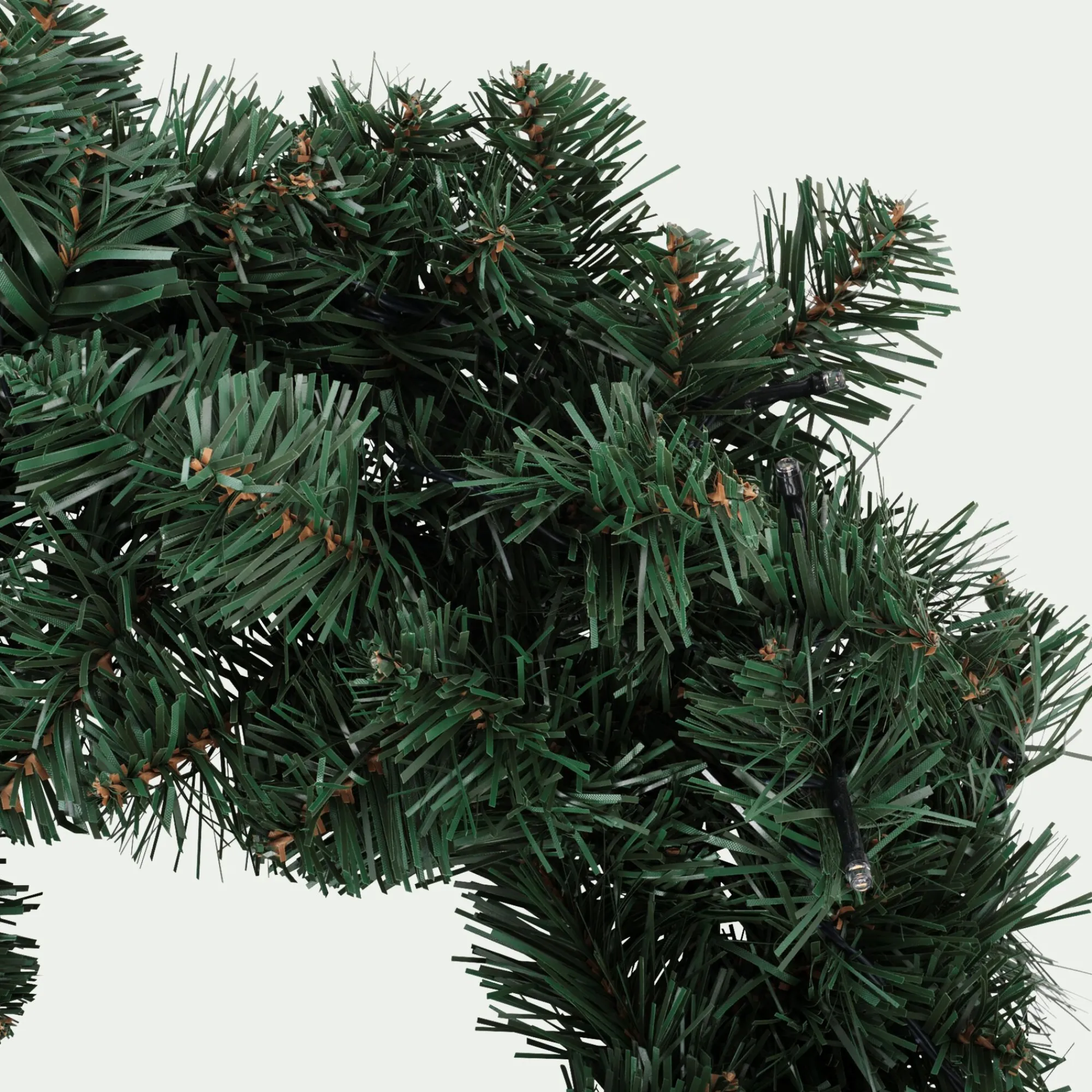 alinea Couronne De Noël*Couronne de Noël artificielle lumineuse D45cm - Vert