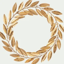 alinea Couronne De Noël*Couronne de Noël végétale en métal D34cm - Doré