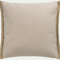 alinea Coussin Exterieur*Coussin de jardin brodé en tissu 45x45cm - alpilles Beige