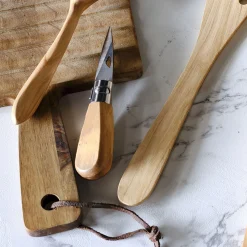 alinea Couteau De Cuisine*Couteau à huître pliable en bois d'olivier Bois clair