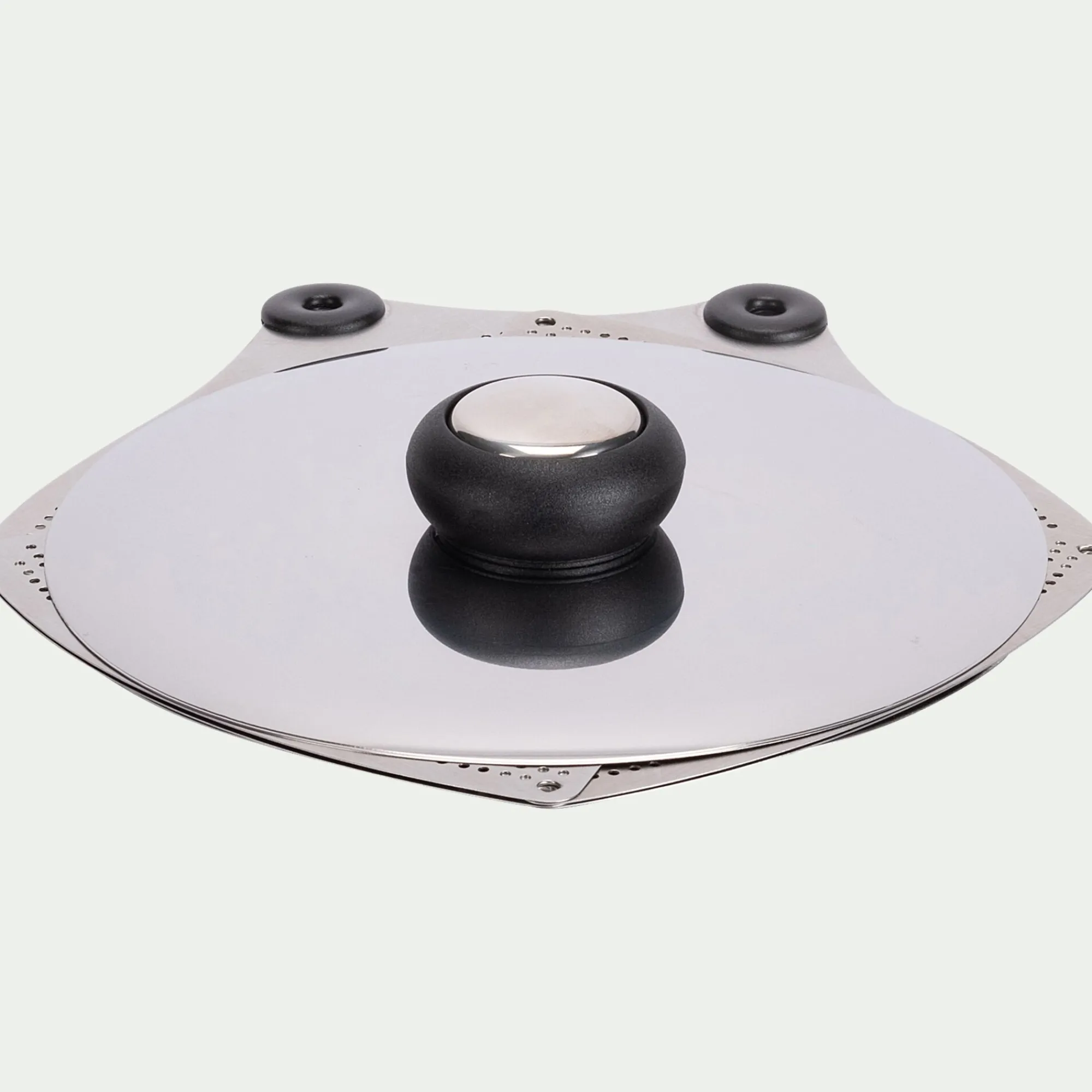 alinea Accessoire De Cuisson*Couvercle ajustable en inox - métallisé Gris