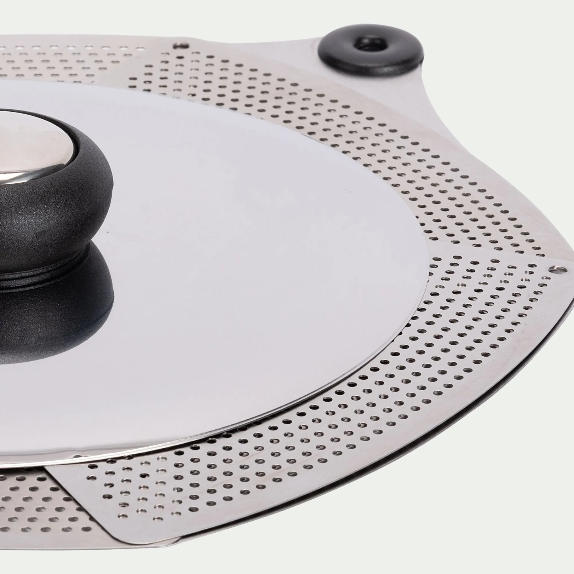 alinea Accessoire De Cuisson*Couvercle ajustable en inox - métallisé Gris