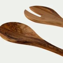 alinea Couvert De Service*Couverts à salade en bois d'olivier - Bois foncé