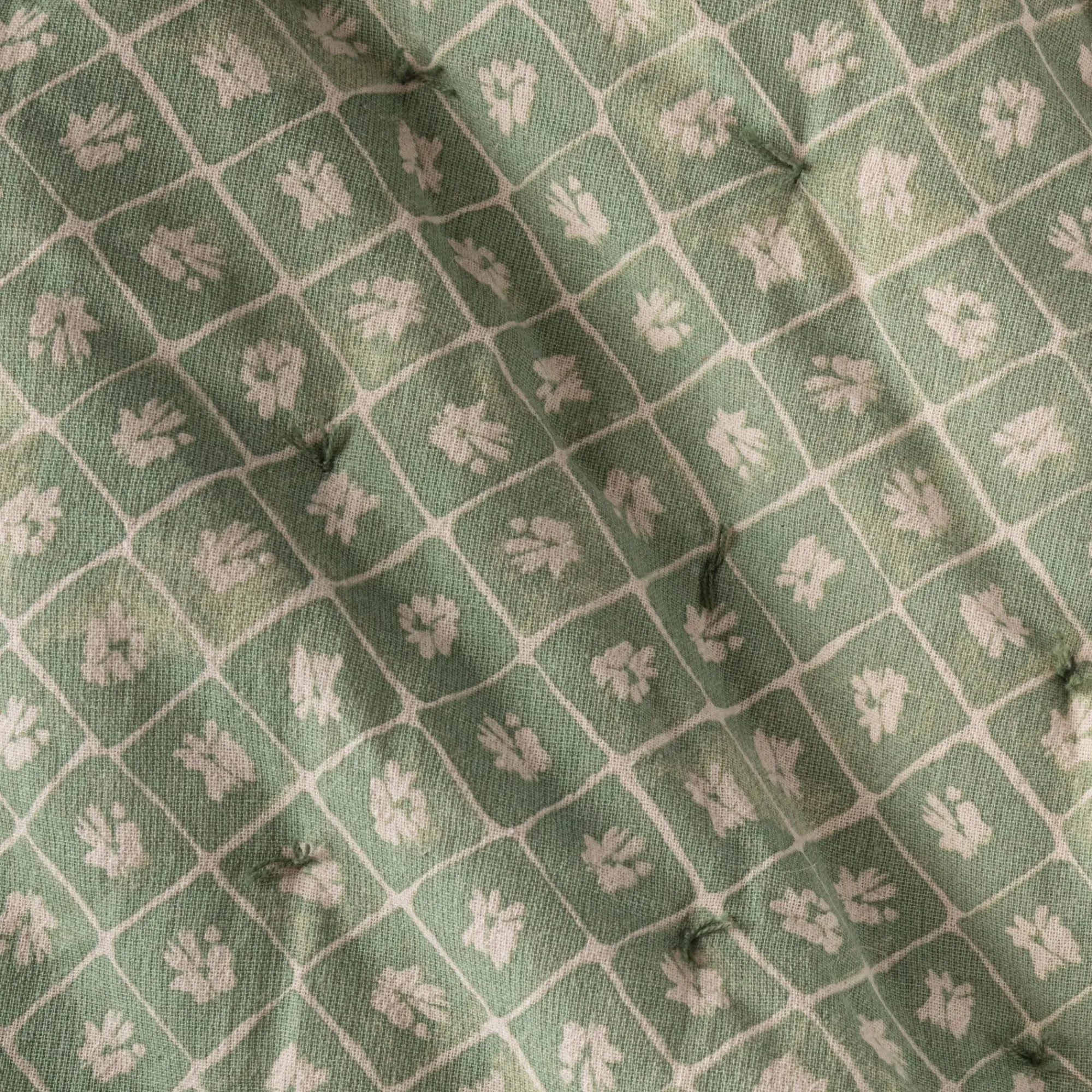 alinea Couvre-Lit*Couvre lit finition croquet en coton 220x240cm - Vert