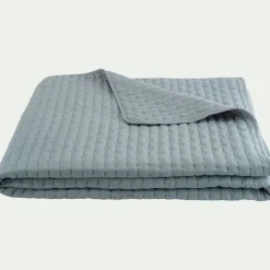 alinea Couvre-Lit*Couvre-lit en tissu surpiqué 230x250cm - calaluna Bleu