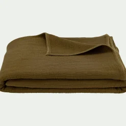 alinea Couvre-Lit*Couvre-lit en triple gaze de coton 230x250cm - Vert