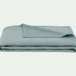 alinea Couvre-Lit*Couvre-lit tissé en coton 180x230cm - calaluna Bleu