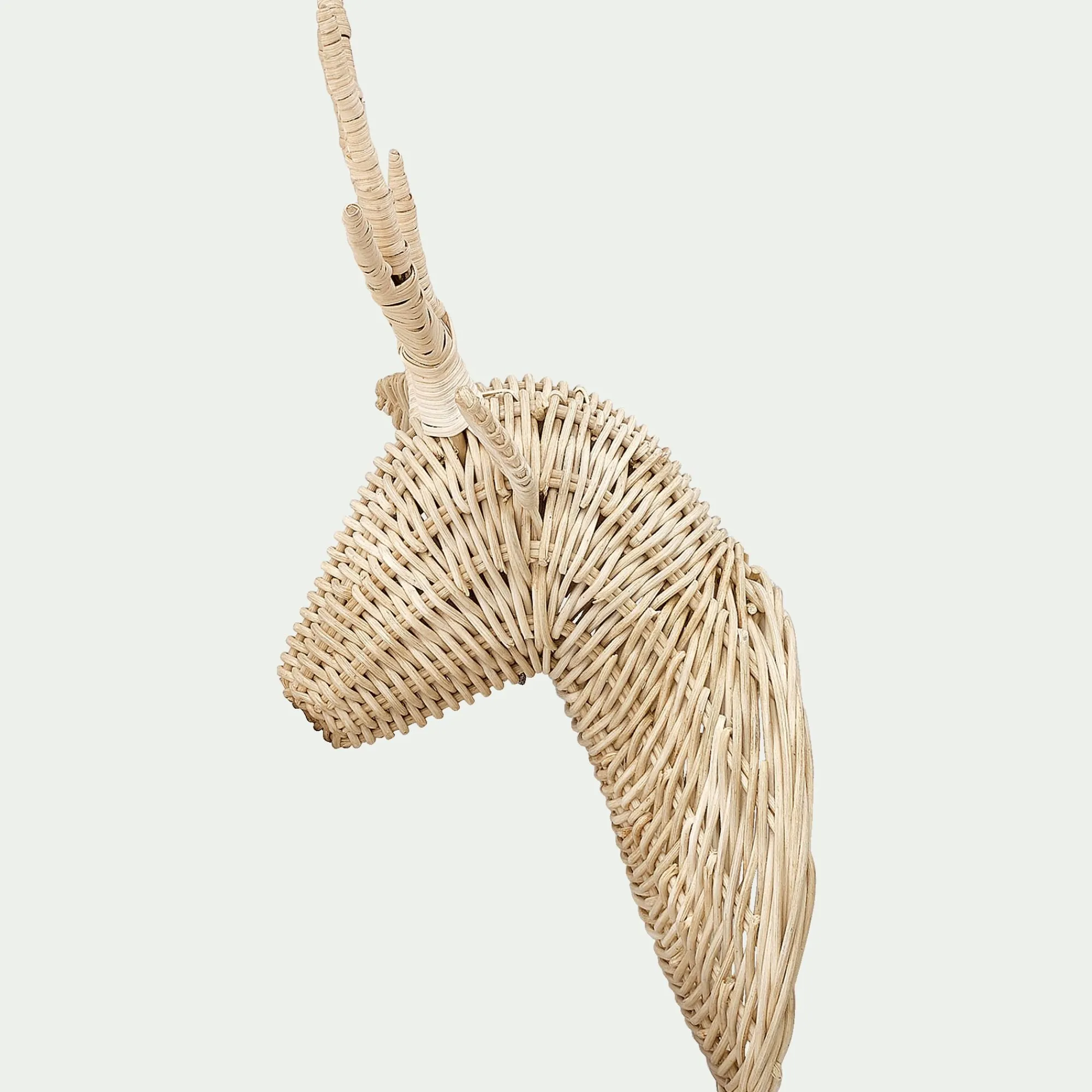 alinea Matelas Enfant|Déco Murale*Déco cerf en rotin H53cm Naturel