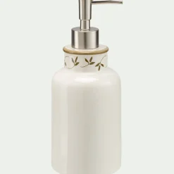 alinea Accessoire De Salle De Bain*Distributeur à savon liquide en grès - Blanc