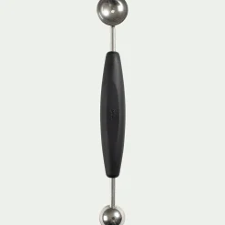 alinea Ustensile De Cuisine*Double cuillère à pomme parisienne en inox - noir