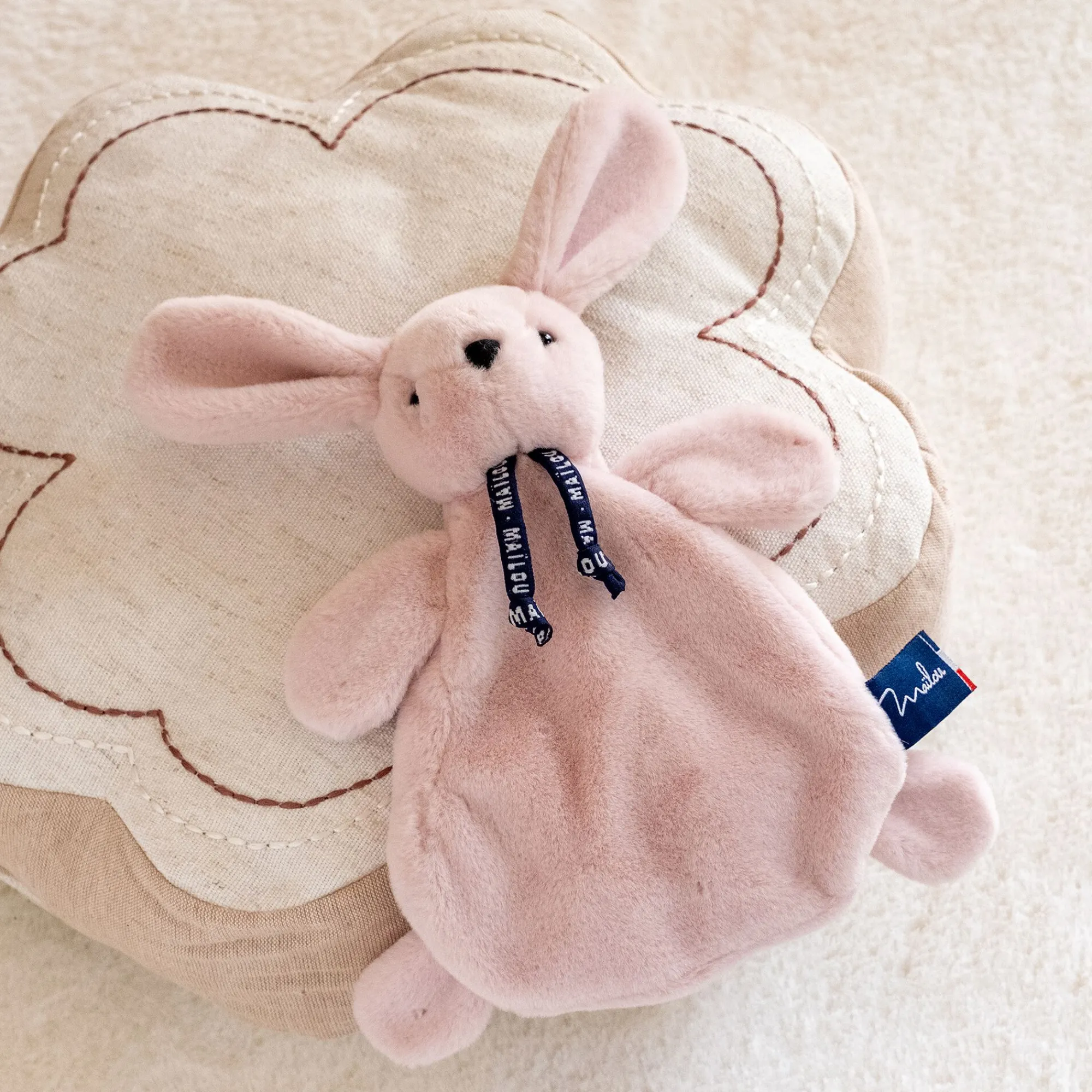 alinea Matelas Enfant|Peluche*Doudou lapin - H23cm Rose