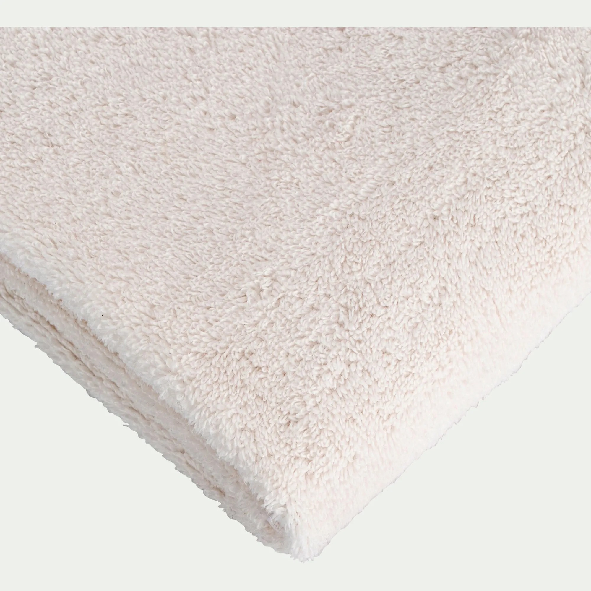 alinea Drap De Bain*Drap de bain bouclette en coton - ventoux 100x150cm Blanc