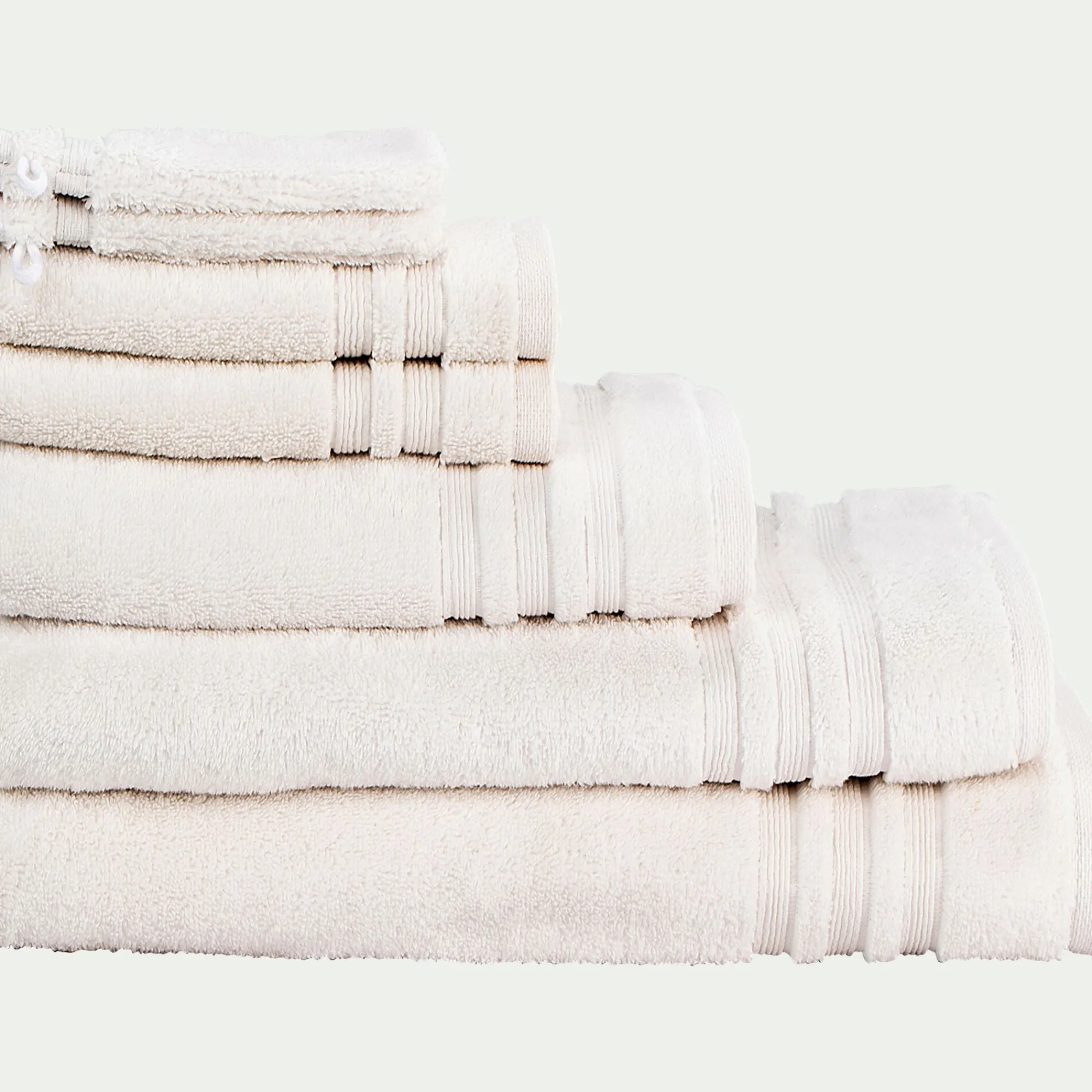 alinea Drap De Bain*Drap de bain bouclette en coton - ventoux 100x150cm Blanc
