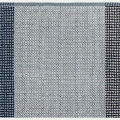 alinea Drap De Bain*Drap de bain bouclette jacquard en coton - 100x150cm Bleu