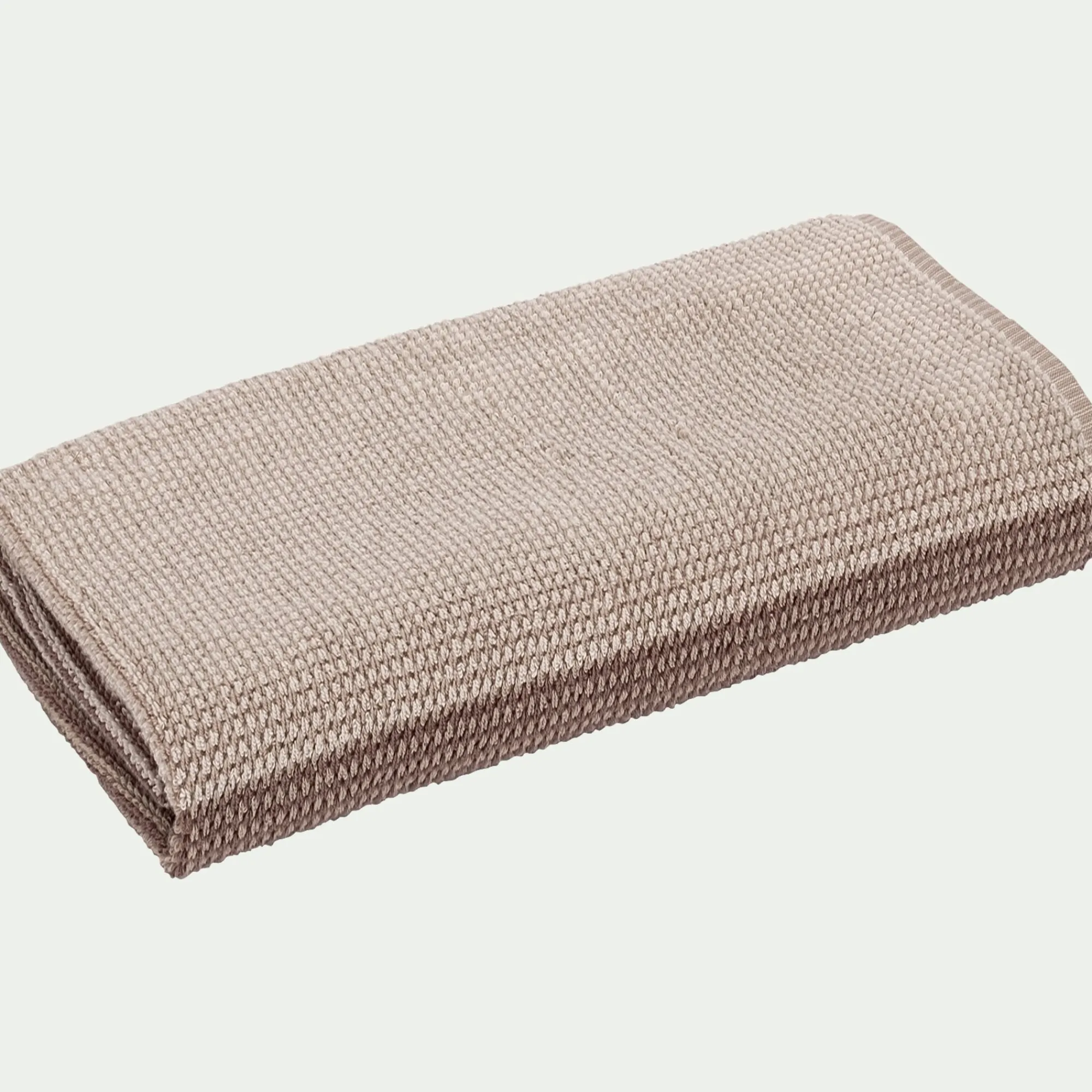 alinea Drap De Bain*Drap de bain bouclette jacquard en coton - alpilles 100x150cm Beige