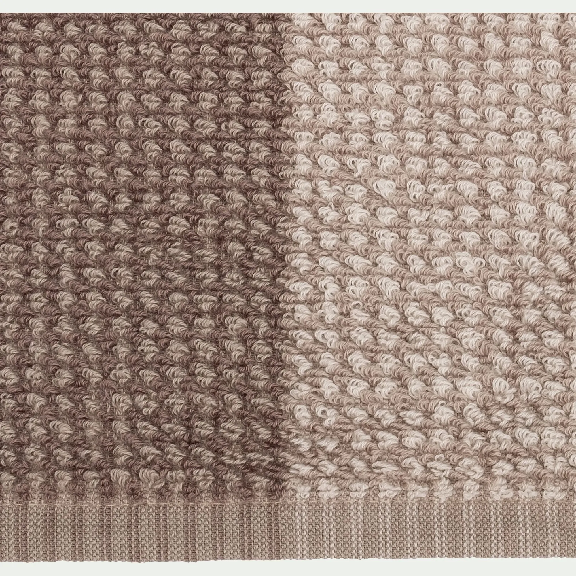 alinea Drap De Bain*Drap de bain bouclette jacquard en coton - alpilles 100x150cm Beige