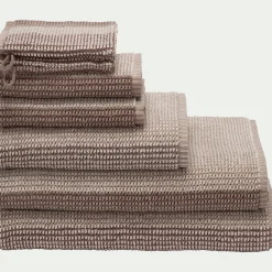 alinea Drap De Bain*Drap de bain bouclette jacquard en coton - alpilles 100x150cm Beige