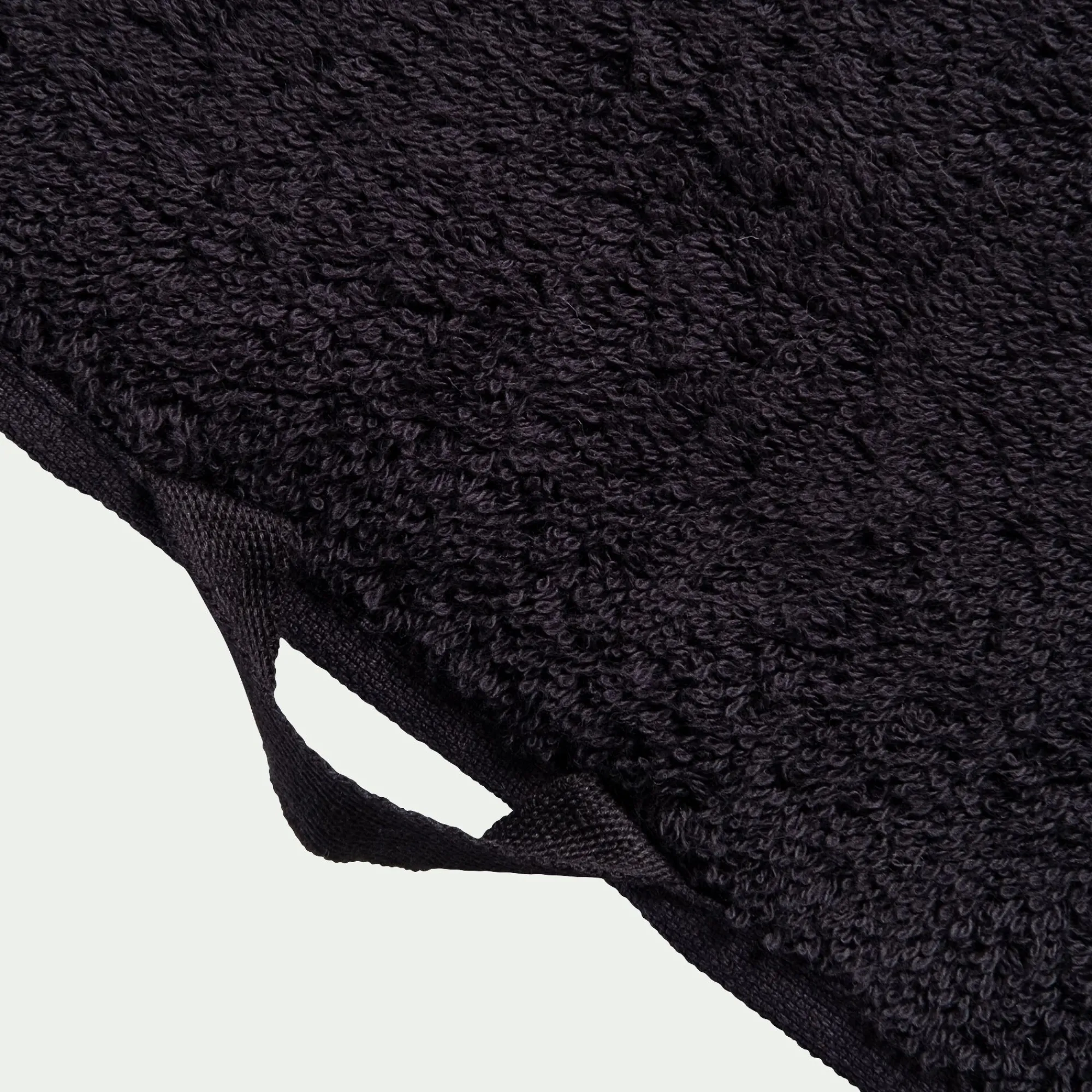 alinea Drap De Bain*Drap de bain brodé en coton - 100x150cm Noir