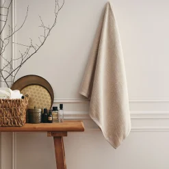 alinea Drap De Bain*Drap de bain en bouclettes de coton bio - alpilles 90x150cm Beige