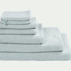 alinea Drap De Bain*Drap de bain en bouclettes de coton bio - 90x150cm Bleu