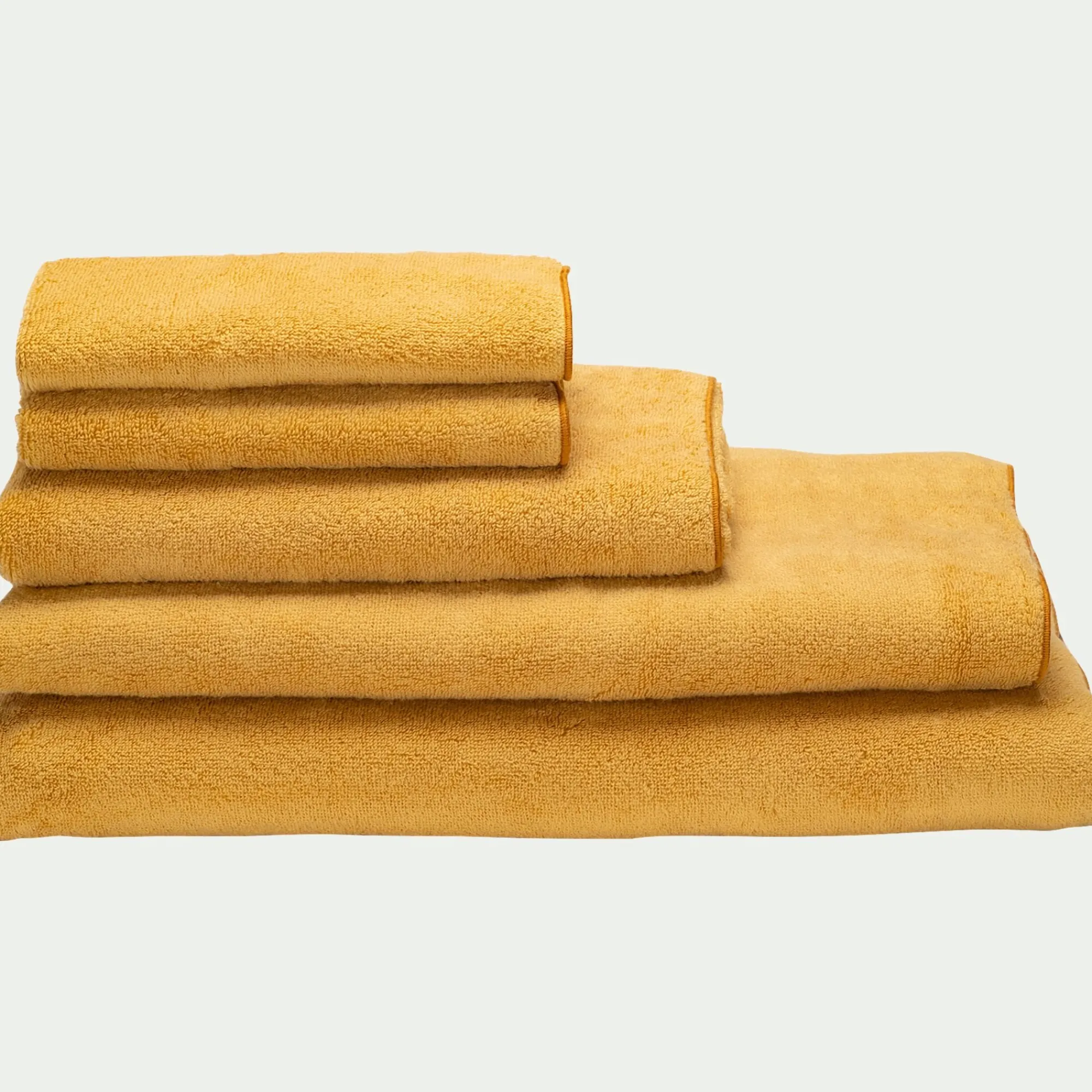 alinea Drap De Bain*Drap de bain en coton 100x150cm - blé Jaune