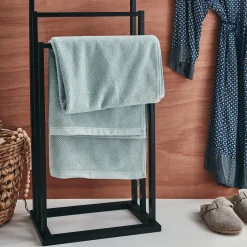 alinea Drap De Douche*Drap de douche en bouclettes de coton bio - 70x130cm Bleu