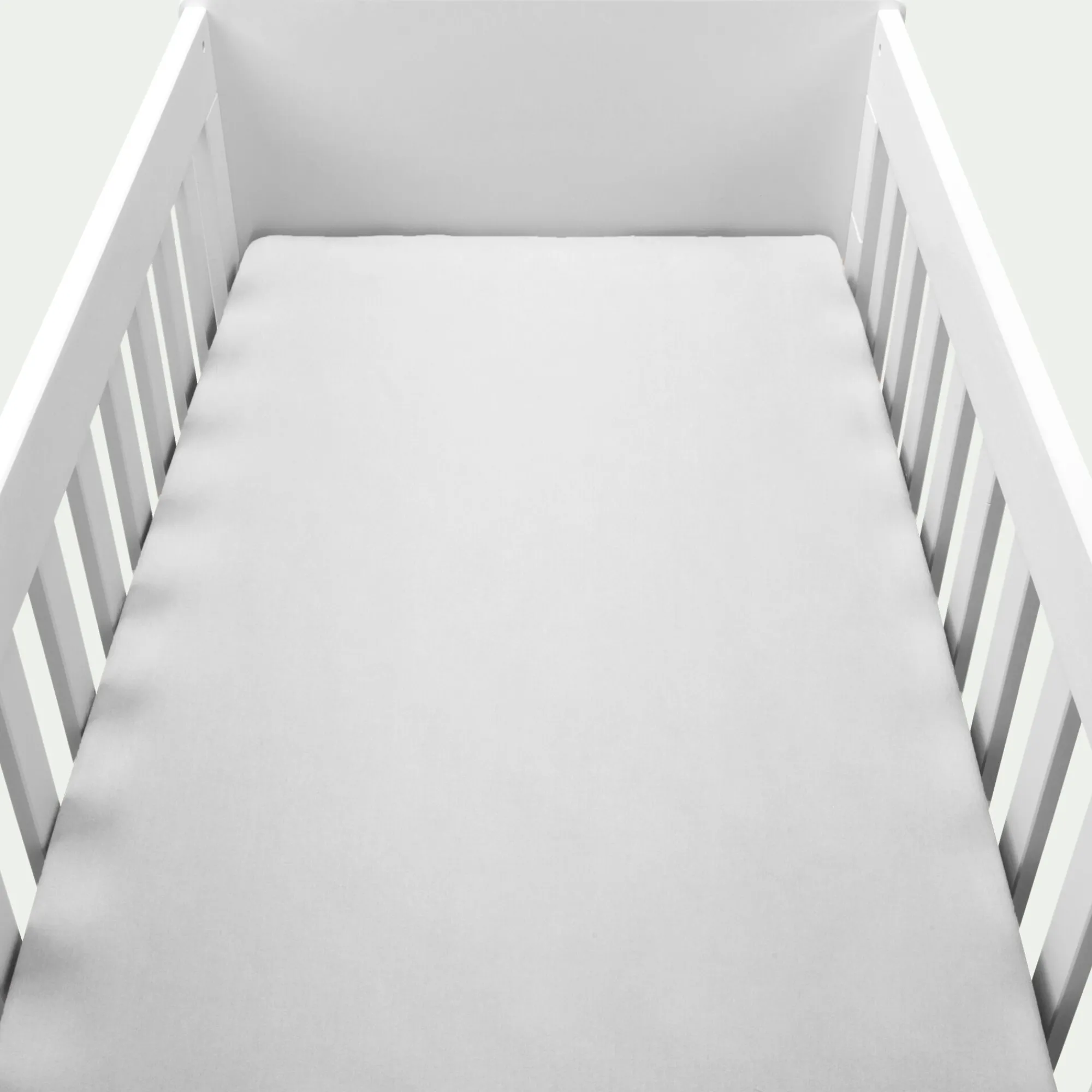 alinea Bureau Enfant|Linge Pour Bébé*Drap housse bébé en coton bio 70x140+B15cm - Blanc