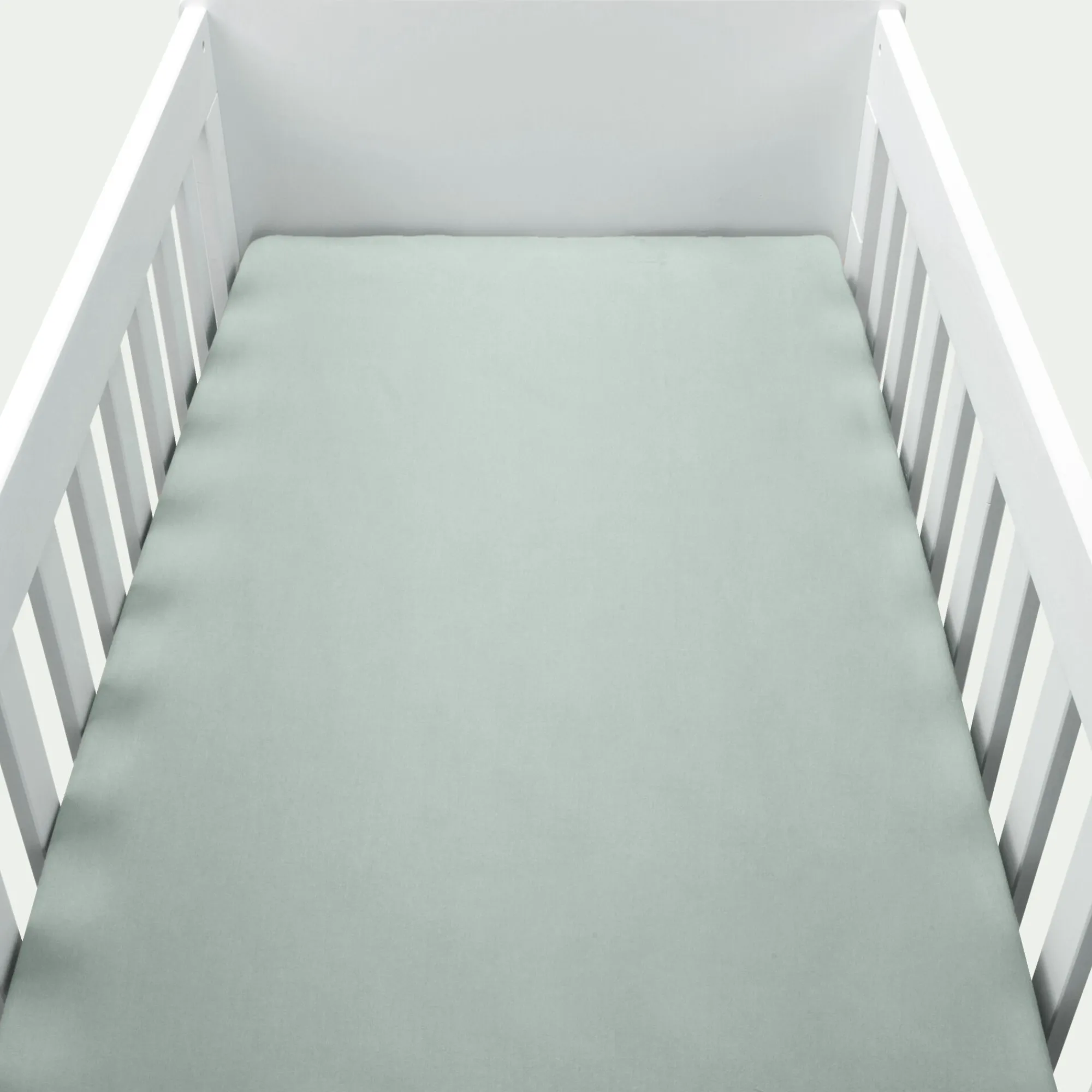 alinea Bureau Enfant|Linge Pour Bébé*Drap housse bébé en coton bio 60x120+B15cm - Vert