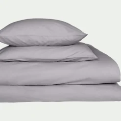 alinea Drap Housse*Drap housse en coton 90x200cm B25cm - restanque Gris
