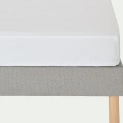 alinea Drap Housse*Drap housse en coton 140x200cm B30cm - Blanc