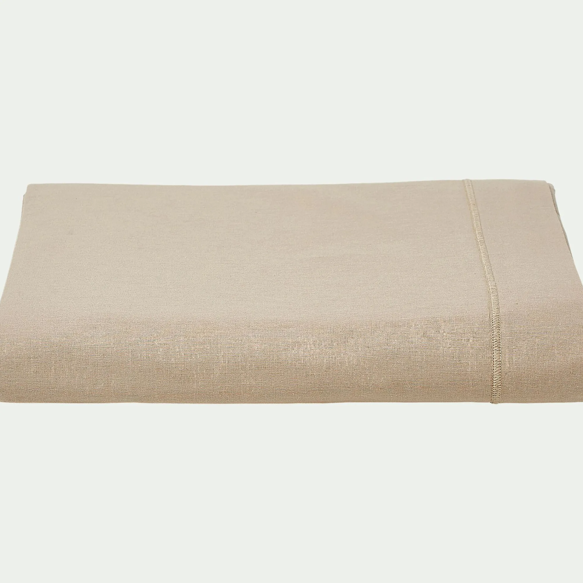 alinea Drap Plat*Drap plat en coton 180x300cm - alpilles Beige