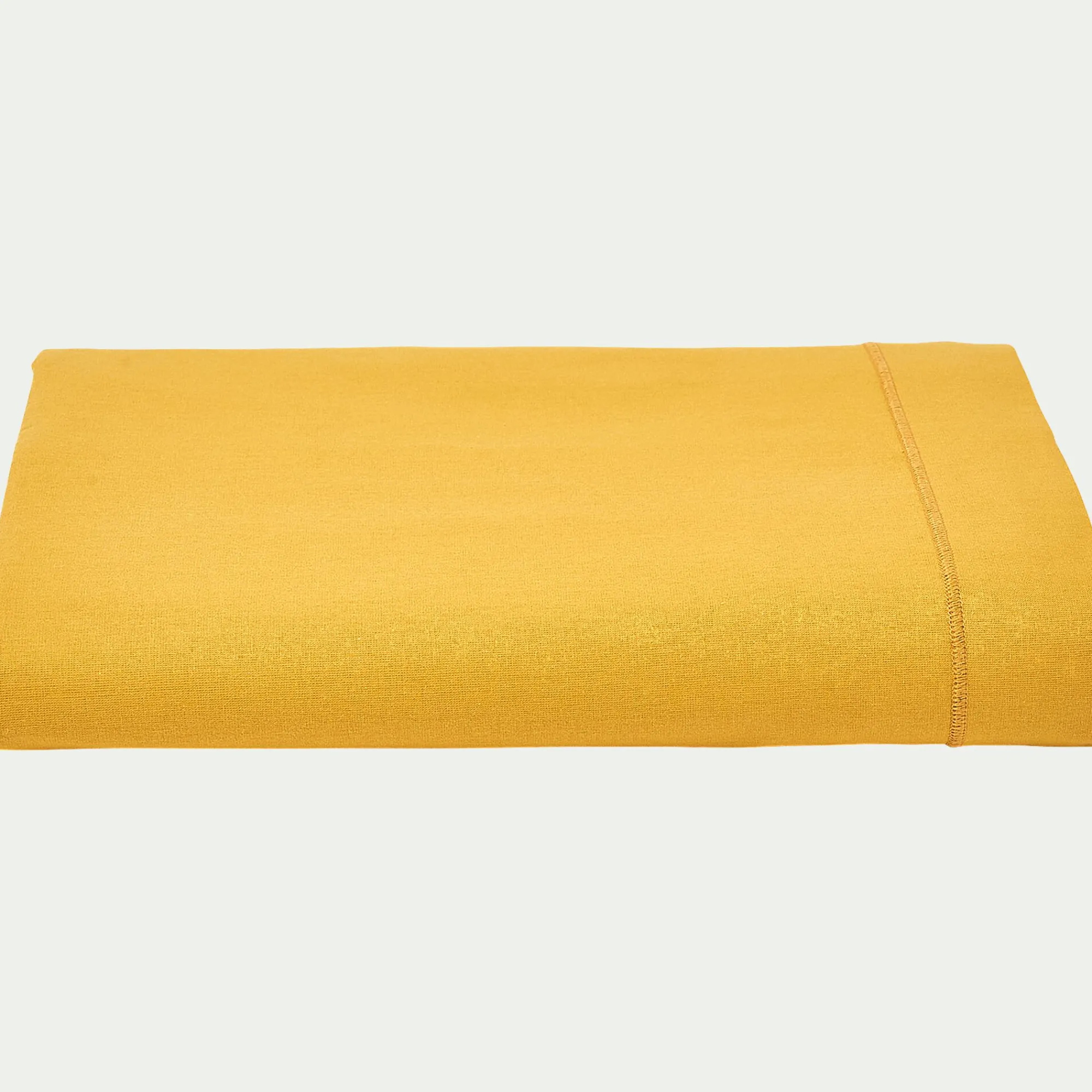 alinea Drap Plat*Drap plat en coton 270x300cm - genet Jaune