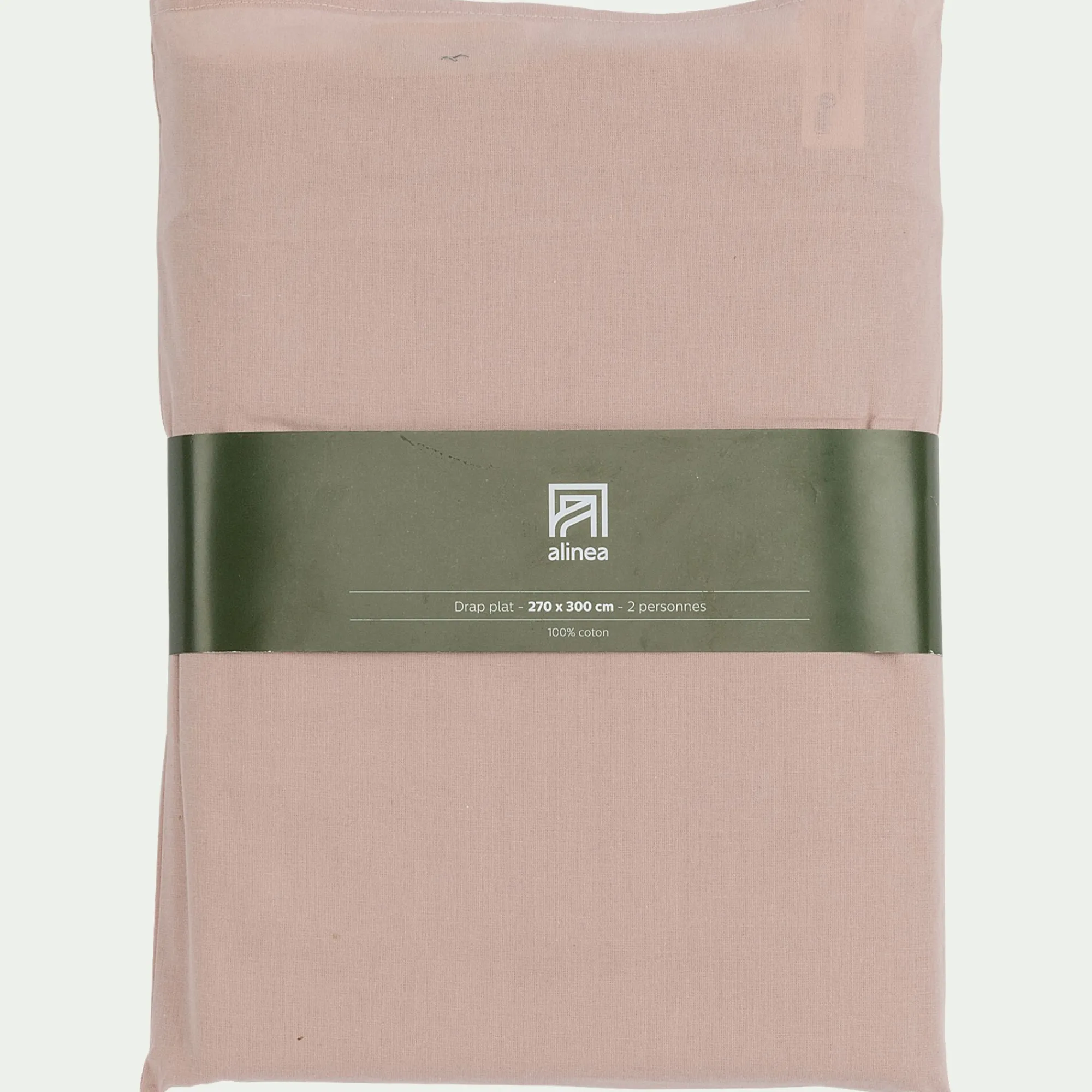alinea Drap Plat*Drap plat en coton 270x300cm - rosa Rose