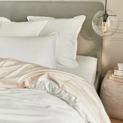 alinea Drap Plat*Drap plat en satin lavé 270x300cm - pétale Rose
