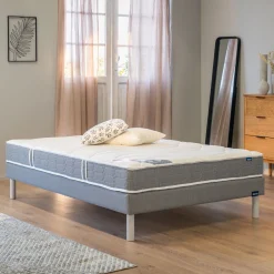 alinea Ensemble Matelas & Sommier*Ensemble bultex matelas équilibré en mousse et sommier ferme