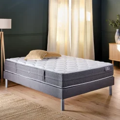 alinea Ensemble Matelas & Sommier*Ensemble matelas équilibré à ressorts et sommier tapissier ferme