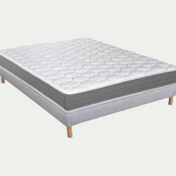 alinea Ensemble Matelas & Sommier*Ensemble matelas ferme à ressorts ensachés et sommier tapissier ferme - Blanc