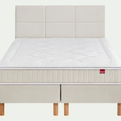 alinea Epeda|Ensemble Matelas & Sommier*Ensemble matelas ressorts+sommier ferme Epeda H68cm 2x90x200cm - Beige