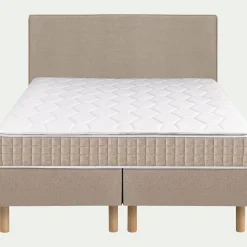 alinea Ensemble Matelas & Sommier|Lit Adulte*Ensemble matelas ressorts + sommier H24cm 2x80x200cm - roucas Beige