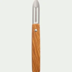 alinea Ustensile De Cuisine*Eplucheur en inox et bois d'olivier - Naturel