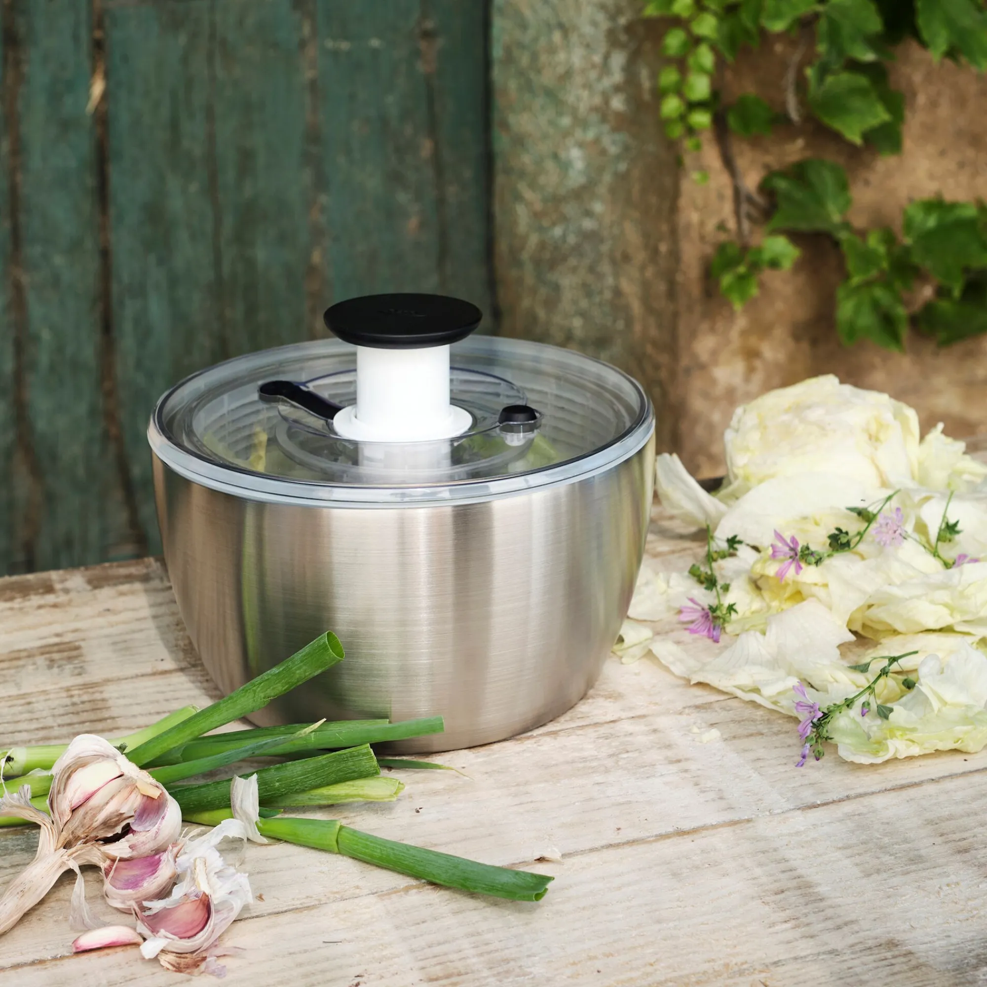 alinea Passoire Et Essoreuse*Essoreuse à salade en inox D26 cm - métallisé Gris