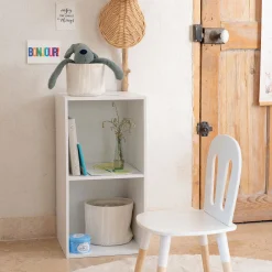 alinea Bibliothèque Enfant|Bibliothèque Enfant*Etagère 2 cases en bois - Blanc