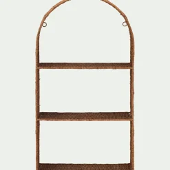 alinea Étagère Murale*Etagère murale en rotin L40xH72cm - Naturel