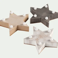 alinea Décoration De La Table De Noël|Objet Décoratif De Noël*Etoile à poser à LED - Blanc