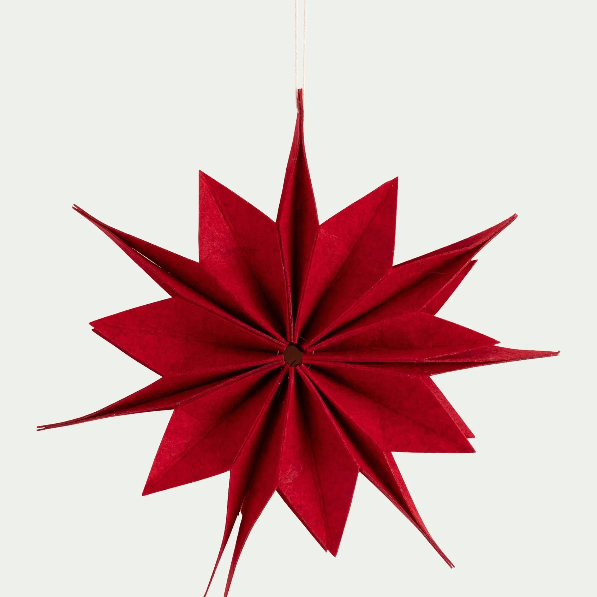 alinea Suspension De Noël|Décoration À Suspendre*Etoile à suspendre en feutrine D30cm - Rouge
